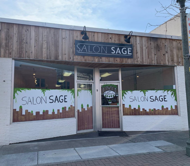 Front of Salon Sage building