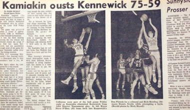 Old newspaper article on a Kamiakin game