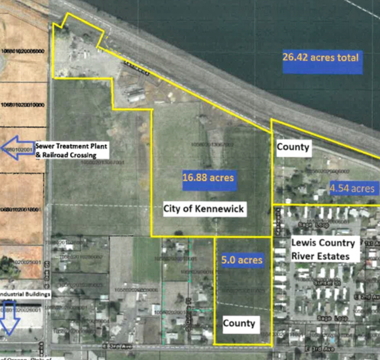 Map of land to be purchased