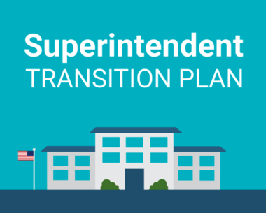 transition plan graphic with a school on it