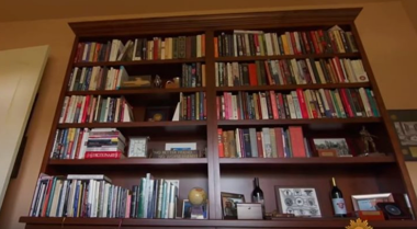 book shelf full of books