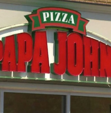 Papa John‘s sign from outside