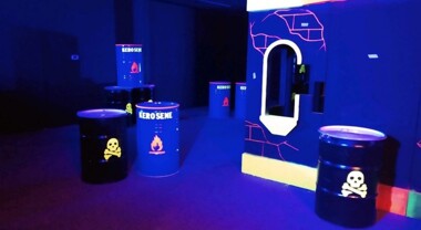 Indoor lasertag arena