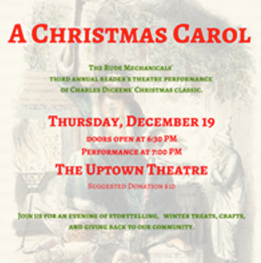 event poster for A Christmas Carol