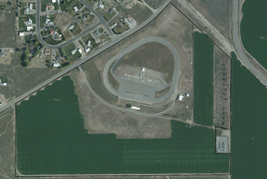 old raceway aerial view