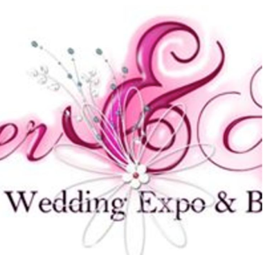 Pink graphic that reads Wedding Expo