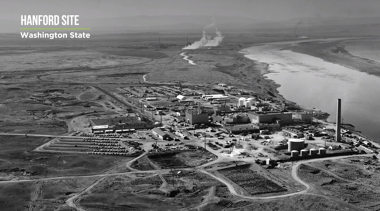 Aerial photo of Hanford site