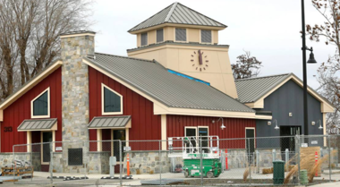 A building in the wine village