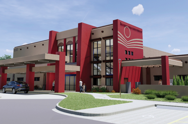 digital rendering of the new clinic