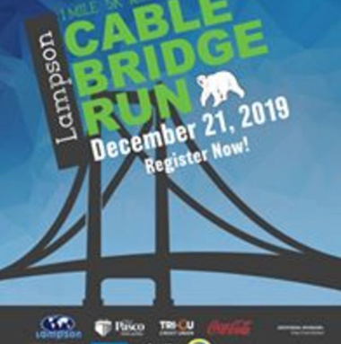 poster advertising the cable bridge run