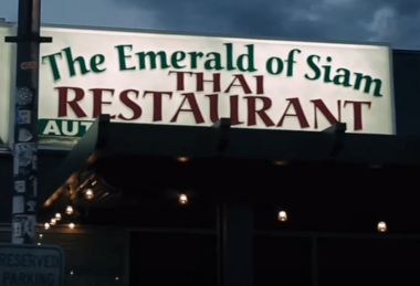 The Emerald of Siam sign