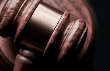 cloesup photo of a gavel