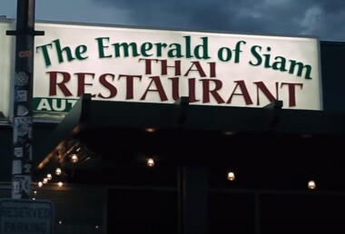 The Emerald of Siam sign