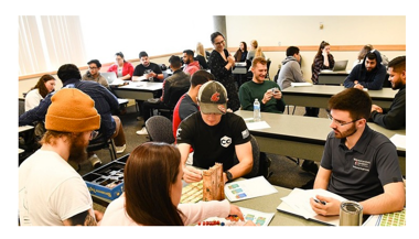 students in a classroom