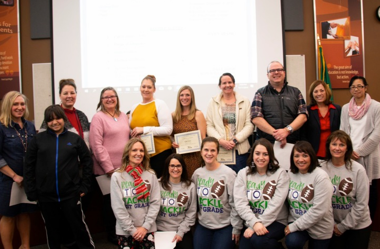 group photo of ksd teachers who won grant money