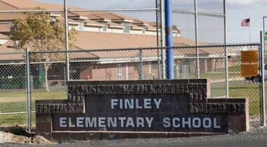 Finley Elementary school sign