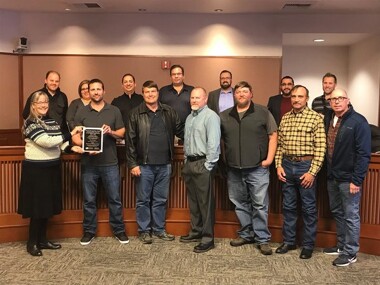 City of Pasco's wastewater treatment plant workers receiving award