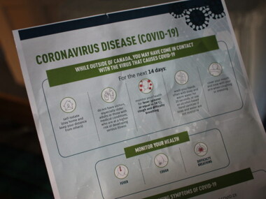 COVID-19 informational sheet